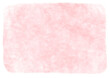 綿菓子のような水彩風の背景フレーム素材・ローズピンク
