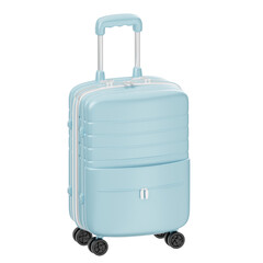 3D Blue Travel Luggage