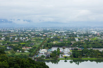 Wall Mural - Beautiful countryside village in Yilan of Taiwan