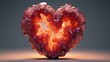 heart made of geode