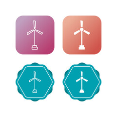 Poster - Windmill Vector Icon