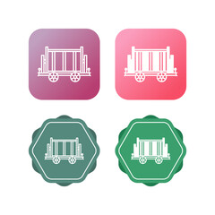 Canvas Print - Trolley Vector Icon