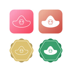 Sticker - Pirate Hat Vector Icon