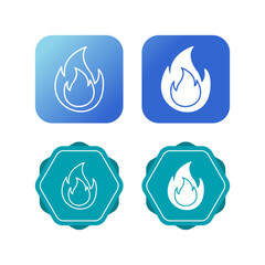 Wall Mural - Flame Vector Icon