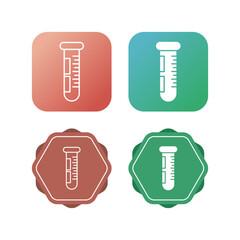 Canvas Print - Test Tube Vector Icon