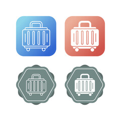 Poster - baggage vector icon