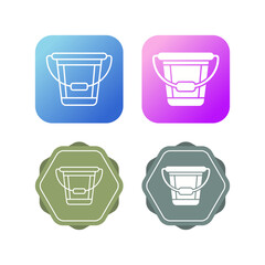 Poster - Bucket Vector Icon