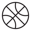 basketball line icon