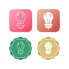 Poster - Light Bulb Vector Icon