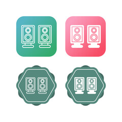 Canvas Print - Speaker Vector Icon