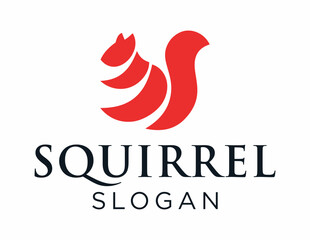 Wall Mural - Logo design about Squirrel on a white background. made using the CorelDraw application.