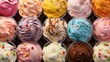 cone colorful ice cream illustration gelato sundae, sorbet sherbet, sprinkles neapolitan cone colorful ice cream