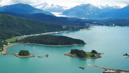 Sticker - View of Juneau from Mount Roberts, Alaska, United States