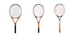 badminton racket isolated on white background