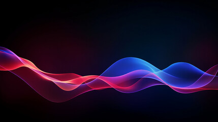 Wall Mural - Vibrant and Dynamic Abstract Wave Lines: Colorful Light Flowing in a Modern Artistic Motion - Creative Digital Design for Backgrounds and Illustration Concepts.