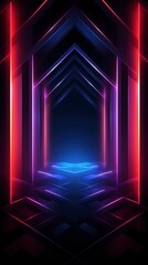 Poster - Dark glow background style, neon color, minimalist