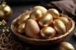 Golden Easter eggs, generative ai