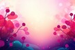 Abstract pink and purple background themed around World Cancer Day, focusing on awareness, support, and research for cancer.