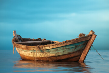 Naklejka na meble Old rusty timeworn fishing boat. 