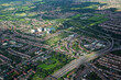 Aerial view of Snaresbrook and Woodford districts of East London, UK