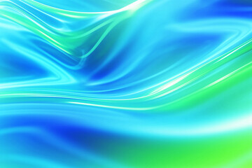 Abstract green fluid wave art design background, modern flow concept illustration