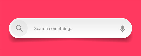 Search Bar with suggestions for UI UX design and web site. Search Address and navigation bar icon. Collection of search form templates for websites. Search engine web browser window template.