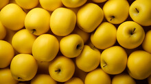 A Background Of Yellow Apples