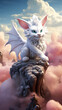 cat cute cartoon background portrait illustration n