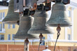 bells and religious symbols made from metal 
