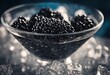 Black caviar on ice