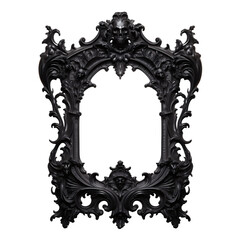 Wall Mural - Black picture frame isolated