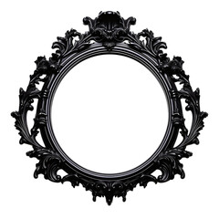 Wall Mural - Black picture frame isolated