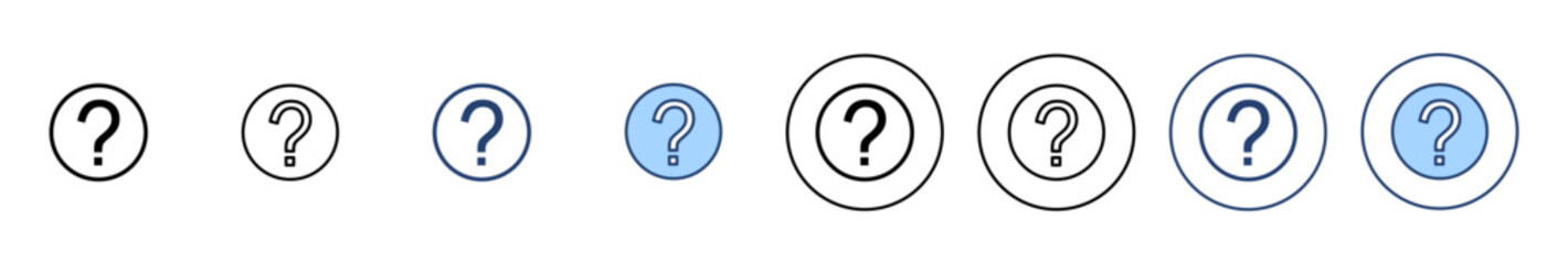 Wall Mural - Question icon vector. question mark sign and symbol