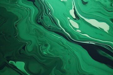  Green Fluid Art. Beautiful Fluid Painting. For Desktop Wallpaper or Desktop Background. Abstract Art for Design Background. Illustration Pattern.