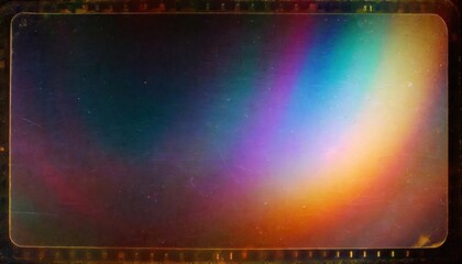 Wall Mural - Film projector lens rainbow art wallpaper.