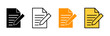 © Lunaraa - Note icon set vector. notepad sign and symbol
