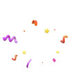 © aria - 3d cute party confetti popper set