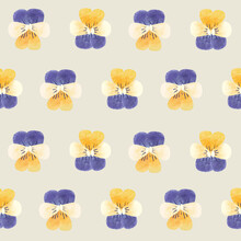 Purple And Yellow Pastel Pansies Free Stock Photo - Public Domain Pictures