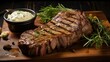 beef steak bbq food illustration ribeye sirloin, charcoal marinade, seasoning sizzle beef steak bbq food