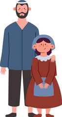 Poster - jewish father and daughter