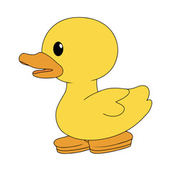 Wall Mural - wood toy duck cute