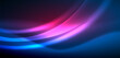 © antishock - Dynamic waves in ethereal glow of neon lights. Concept merges fluidity of motion with vibrant allure of neon, crafting entrancing backdrop that embodies both vitality and futuristic sophistication