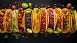 crunchy meal taco food illustration savory tortilla, beef chicken, vegetarian salsa crunchy meal taco food