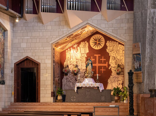 Wall Mural - The side part in the upper floor of the Church of the Annunciation in the Nazareth city in northern Israel