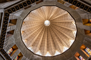 Wall Mural - View of the dome from the top floor of the Church of the Annunciation in the Nazareth city in northern Israel