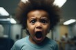 © visoot - Angry black baby in a hospital room. Generative AI.