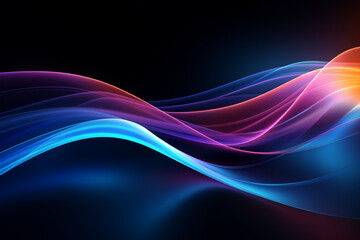 Wall Mural - abstract background with waves