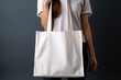 background white branding bag blank Woman advertising business carrying casual attire clothes colours copy corporate design eco empty fabric fashion female pursed image isolated logotype marketing