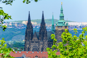 Wall Mural - St. Vitus cathedral in Prague Castle, Czech Republic