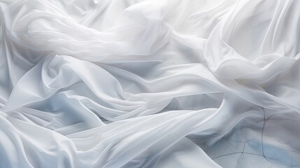 White Bedding Sheets And Pillow Background